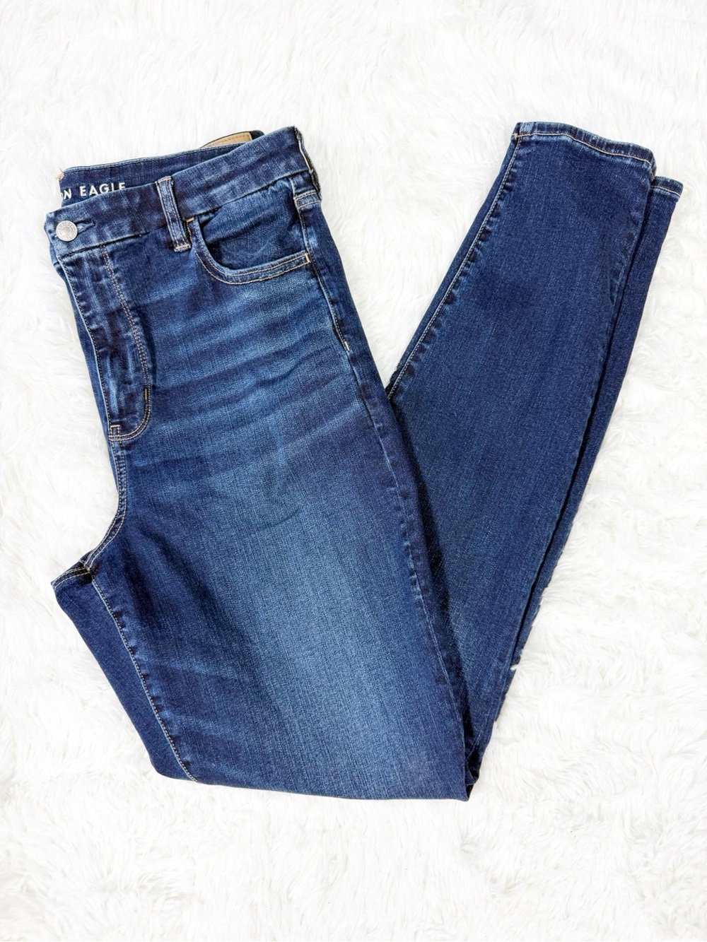 American Eagle Curvy Super High-Rise Jegging Size 14 X-Long Dark Wash